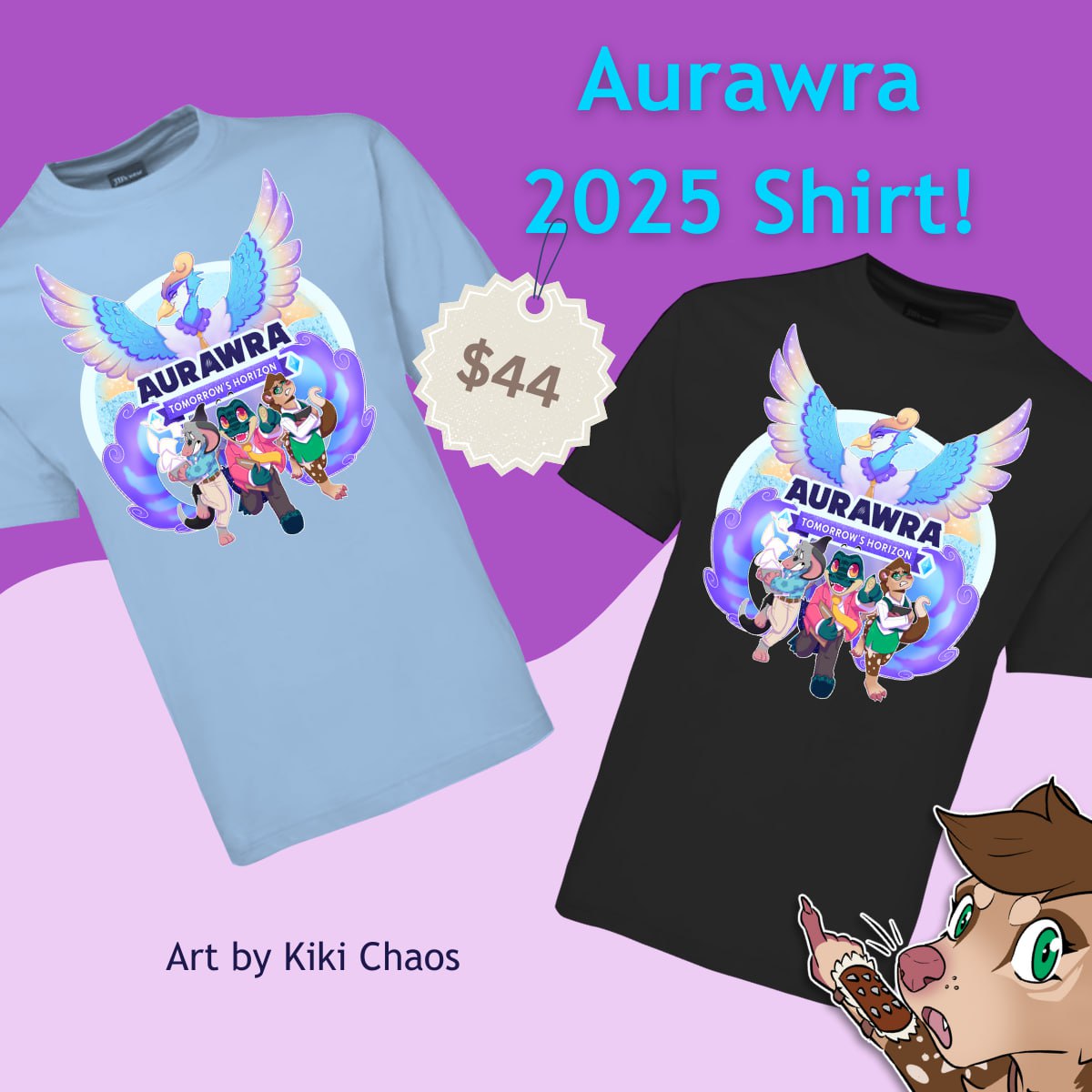 Announcing: The Official Aurawra Year 4 Shirt!